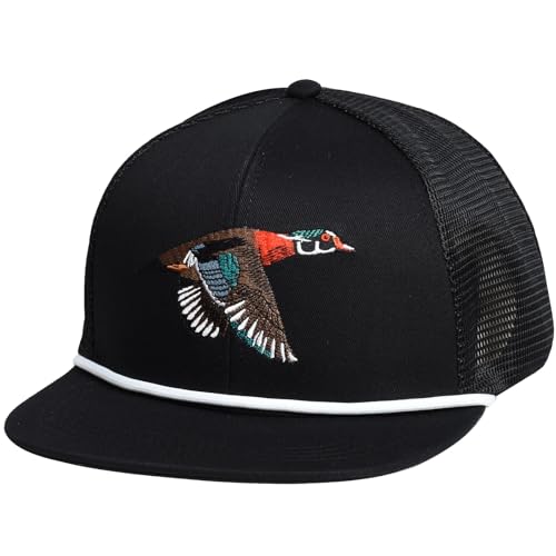 Image of EDTREK Outdoorsman Pro Trucker Breathable Mesh Performance Cap - Flat Brim Snapback Hat