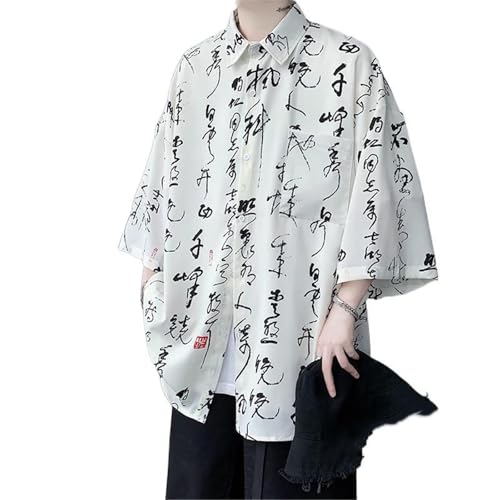 T-Shirt Homme Soie Glacée d'Inspiration Asiatique aux Finitions Soignées