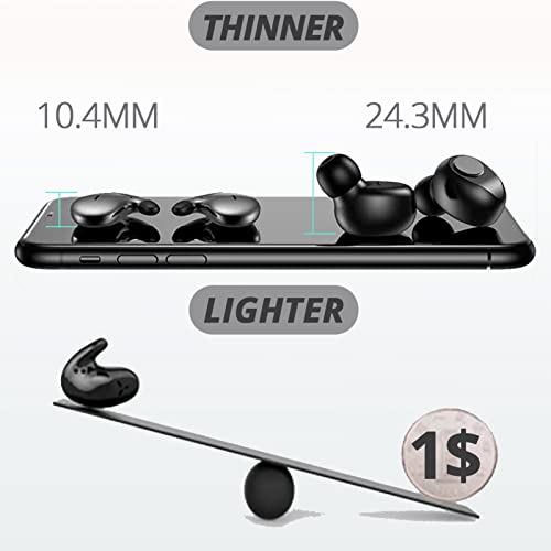 Loluka Ultra Thin Design Invisible Wireless Earbuds Sleep Earbuds Waterproof Bluetooth Smallest Tiny Earpiece Noise Canceling Bluetooth 5.0 Earphones For Android And Ios #TOP4