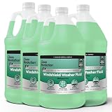 Clean Revolution EV Windshield Washer Fluid, 128oz 4-Pack, 100% Methanol-Free, Winter Ready up to -15°F, Compatible with Electric Vehicles and Performance Cars (4-Pack)