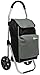 EYEPOWER Chariot de Courses Pliant 100x43x38cm 52L avec Poche glacière Gris