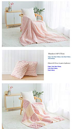 5 Skeins Finger Knitting Yarn Fun Finger Loops Yarn For Finger Knitting No Hook No Needle 100% Polyester 500G (Green) #TOP4