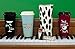 kate spade new york Reusable Coffee Cups with Lids, Travel Tumbler Set of 4, 16oz BPA-Free Plastic Cups with Lids, Coffee Mugs for Hot or Cold Drinks, Happy Hour