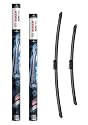 Bosch Aerotwin Aerotwin eA 088 S Front-Scheibenwischer - Set mit 2 Ersatz-Scheibenwischern und vormontiertem Multi-Clip-Adapter - 2 Wischblätter, 650 mm und 500 mm - in platzsparender Verpackung