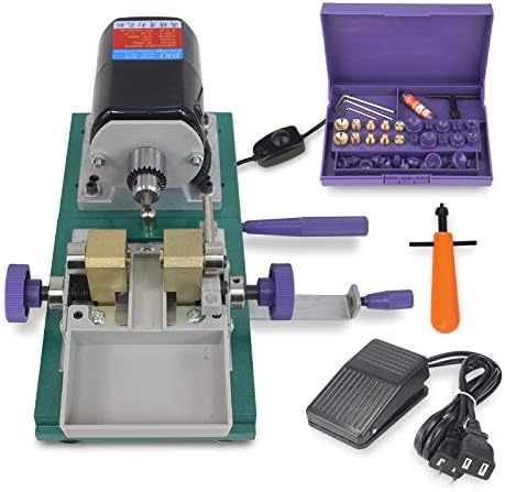 Perforadora sin pasos de la perla de la joyería de 200W 110V con el interruptor del pedal, las pinzas y la broca