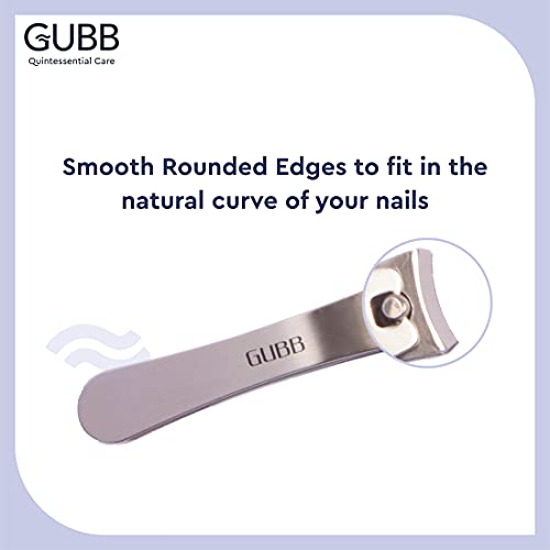 GUBB Curved Nail Clipper For Men & Women | Stainless Steel Nail Cutter That Fits in nails easily | Designed For Women & Men | Sharp blades | Made with stainless steel | For... - Image 3
