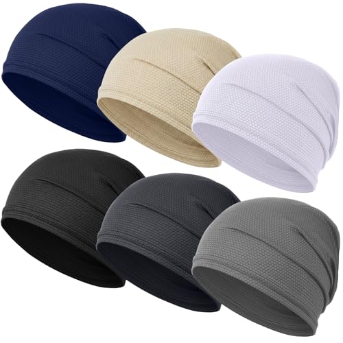 Image of JenPen Cooling Skull Cap for Men Women, Breathable 3D Mesh Quick Dry Helmet Liner, Summer Sweat Wicking Running Cycling Cap