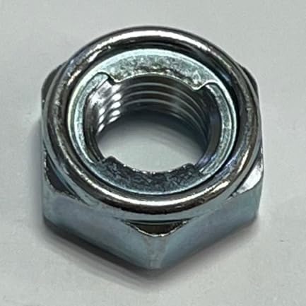 M10 P=1.25(細目ピッチ)Uナット2種 三価ホワイトメッキ(冨士精密製) 2個パック