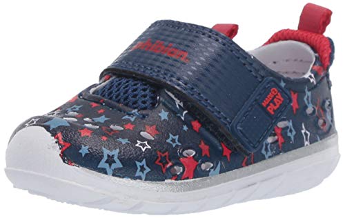 Stride Rite Boy's Made2Play Phibian Sneaker Water Shoe, Navy Star, 6 Toddler