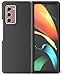 Nakedcellphone Case for Galaxy Z Fold 2, [Black] Slim Hard Shell Protector Cover [Anti-Fingerprint, Grid Texture] for Samsung Galaxy Z Fold 2 5G Phone (2020, SM-F916)