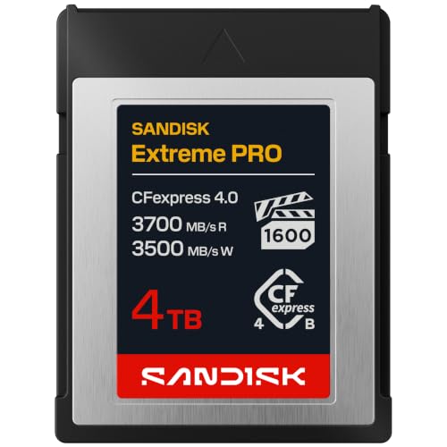 Image of SANDISK 4TB Extreme PRO CFexpress 4.0 Type B, up to 3700 MB /s Read speeds - SDCFEB-4T00-GN4NN