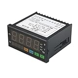 Dioche Digitales Wägemessgerät mit LED-Anzeige – Hochpräzise Wägezellenanzeige mit 1–4 Wägezellen-Eingängen – Ideal für den Professionellen und Industriellen Einsatz