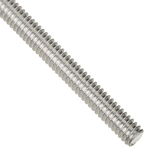 Steel Fully Threaded Rod, Zinc Plated, 1/4