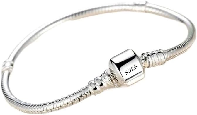 Handmade Original Fine Charm Bracelet Soft Smooth Snake Bone Bracelets for Women
