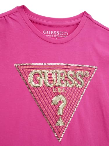 GUESS Girls' Eco Short Sleeve Batwing T-Shirt3