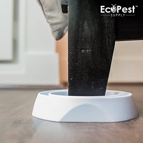 Trappole Per Cimici Dei Letti – Confezione Da 4 | Bed Bug Blocker (Pro) Intercettori Trappole (Bianca) | Monitor, Rilevatore E Trappola Per Le Gambe Del Letto - 6