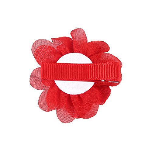 Insowni 10 Pairs Alligator Hair Clips 2" Chiffon Flower Bows Barrettes For Baby Girl Toddlers (C8) #TOP5