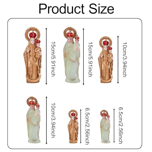 Sculpture religieuse CLSDRZC dorée 10cm pour déco de table - 6