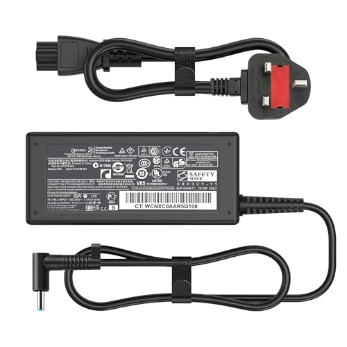 vencoss 65W Laptop Charger Compatible With HP Pavilion x360 14 15 17 Envy 13 15 X360 Elitebook 840 G5,Compatible With HP Zbook 14u G4 G5 15u 15 G3 ProBook Chromebook Stream Spectre Power Cord