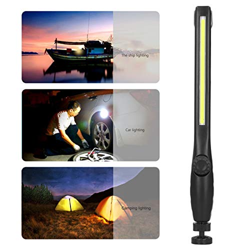LED-werklamp, Oplaadbare COB-werklamp met Magnetische Voet Draai LED-zaklamp Inspectielamp voor Autoreparatie… - Image 7