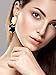8 Pairs Resin Drop Hoop Dangle Earrings Acrylic Tortoise Shell Statement Earrings in Bohemian Style for Women Girls (Style Set 1)