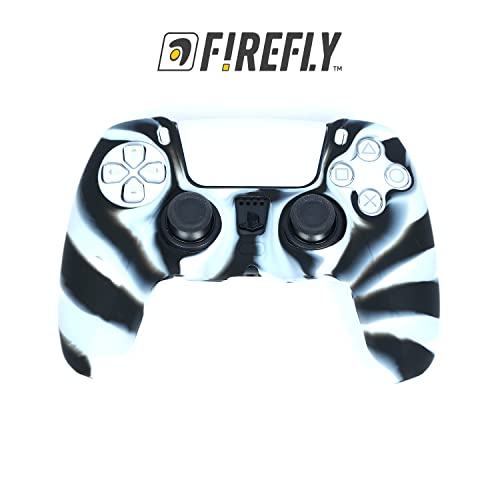 Firefly PS5 Controller Silicon Skin Cover Black Stripes Marble (B0BD4BZ6XP) Amazon Price History, Amazon Price Tracker