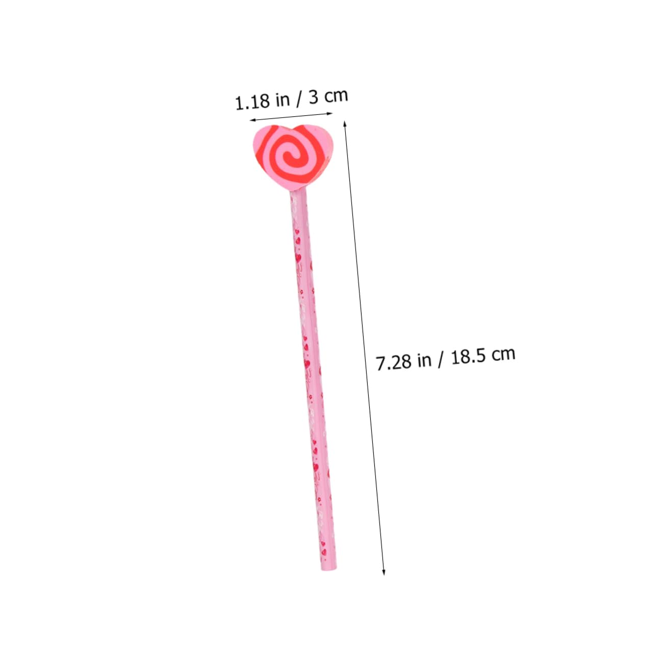 TEHAUX 4 Sätze Hb Holzbleistift Neuheit Für Valentinstag Bleistifte Farbe Erwachsene Party Valentinstag Radiergummi Herz Multifunktionsstifte Schüler Lernbedarf 18 Stücke * 4
