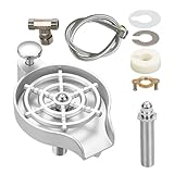 Lavavajillas de cristal para fregadero de cocina, lavavajillas automático de tazas, limpieza rápida, lavaplatos de tazas de acero inoxidable, para el hogar, restaurante, apartamento, empresa