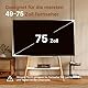 ECOTINY TV Ständer mit Rollen für 49 bis 75 Zoll TV bis zu 40 kg, Easel Design mit Metallstruktur und Holzablage, Beweglicher TV Ständer auf Rädern für Geschäft, Büro, Schule, Haus