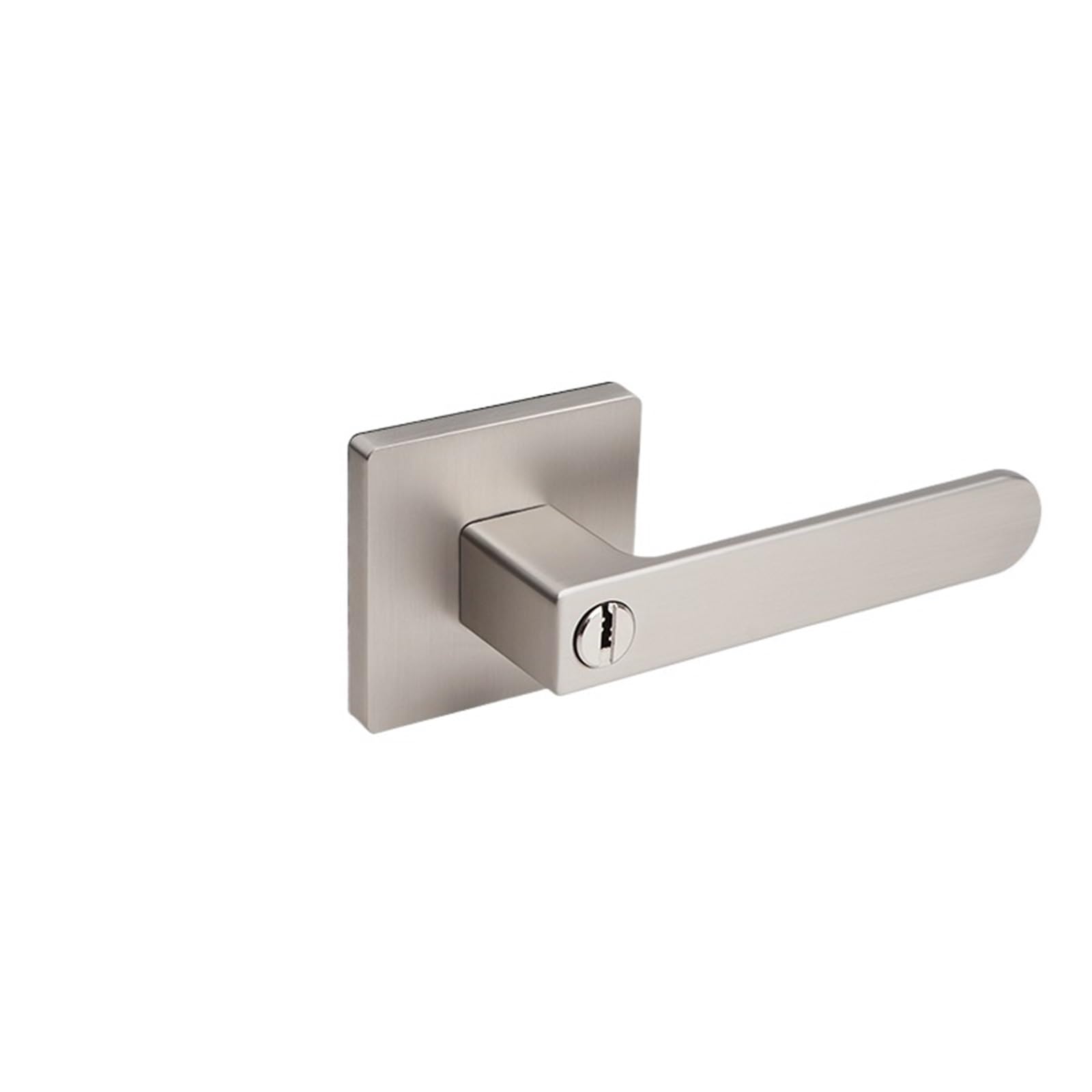 Yshiuol With Key-1 Door Handles Bathroom Three-Pole Lock With Red And Green Indicator Indoor Door Handle Single Tongue For Home And Office(With Key-1)