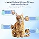 Dufuso Leise Schermaschine Katze Set, 4 in 1 Haarschneidemaschine Mit LED-Licht, Profi Pfotentrimmer Für Hunde, Für Große Kleine Katzen Hunde, Für Pfoten, Augen, Ohren, Gesicht, Körpe (Grün)