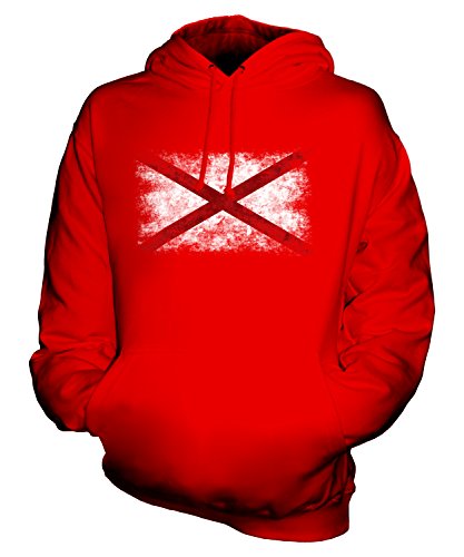 Sweat pull à capuche Alabama motif imprimé effet vintage usé et confortable