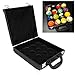 Portable Billiard Pool Ball Carrying Case Box, Snooker Billiard Balls Storage Box Pool Carrying Case Accessory, Pool Balls Carrying Case with Handle for One Set of Billiard Balls