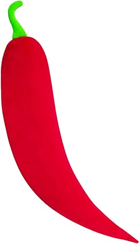 AUCOOMA Pimienta de peluche relleno de chile almohada suave regalos muñeca para niños 23.6 pulgadas rojo