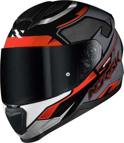 Capacete Masculino Norisk Razor Speedmax Preto Cinza Moto (58)