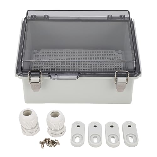 Boîte de jonction avec couvercle transparent IP67 boîtier projet extérieur gris - 2
