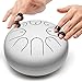 Lronbird Steel Tongue Drum Percussion, 6 Inch 8 Notes Musical Instruments, Music Gifts for Family Friends (White)