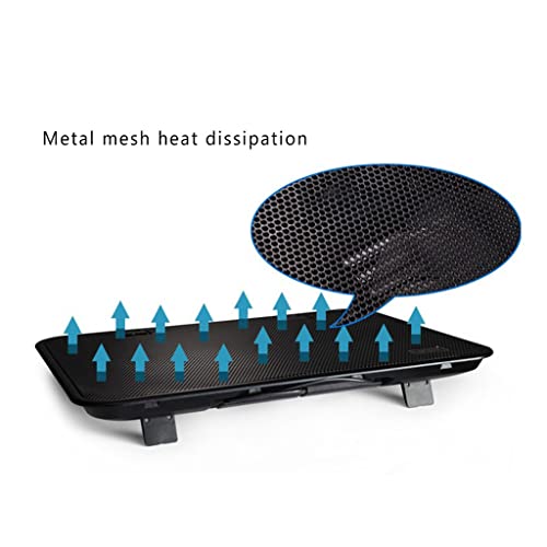 Base refrigerante portátil para notebook con dos ventiladores silenciosos miniatura 6