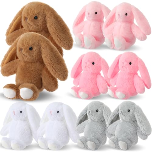 Arrowbash 10 Pack Easter Bunny Stuffed Animals Bulk 13.5 Inch