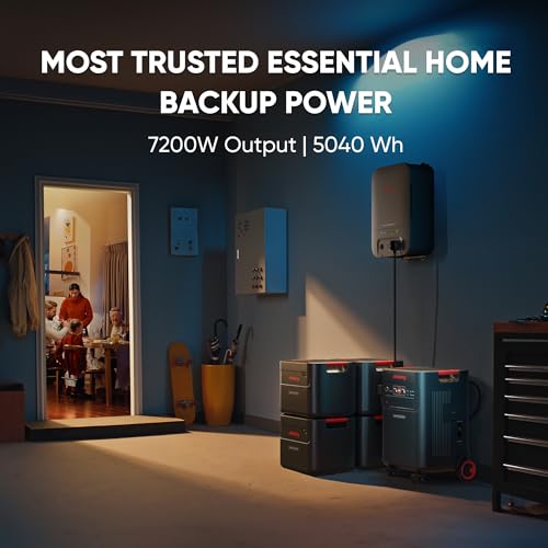 Image of Jackery Solar Generator 5000 Plus Portable Power Station, 5040Wh LiFePO4, 7200W 120V /240V AC Output, Expandable to 60kWh, Essential Home Backup for Power Outages (Solar Panel Optional)