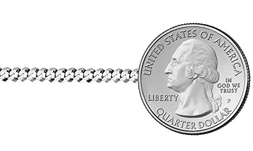 Savlano 925 Sterling Silver 4mm Italian Solid Curb Cuban Link Chain Necklace For Men & Women - Made in Italy Comes With a Gift Box3