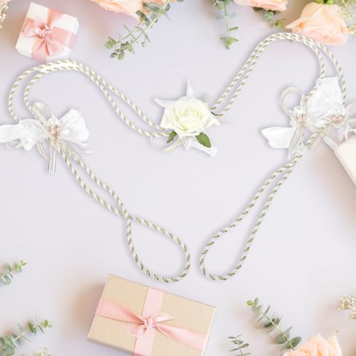 Lazo de boda estilo occidental tradicional para decoración y unión de novios 5