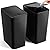 ITCPRL Bathroom Trash Can with Lid, 2 Pack 4 Gallons/15 Liters Garbage Can with Pop-Up Lid, Small Plastic Trash Can, Slim Trash Bin Waste Basket for Bathroom, Bedroom, Office, Living Room(Black)