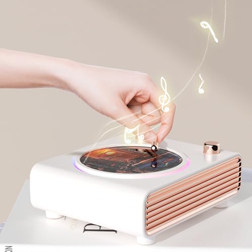 Głośnik Tyenaza z odtwarzaczem Bluetooth, jakość dźwięku Vintage HIFI Kolorowe światło Mały głośnik do domowej sypialni, biura i samochodu (-2610240257211)