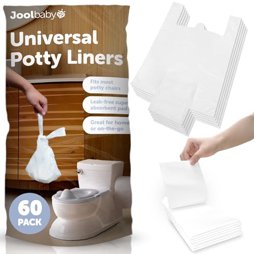 disposable potty liners  universal fit for potty chairs super-absorbent 60 count  jool baby