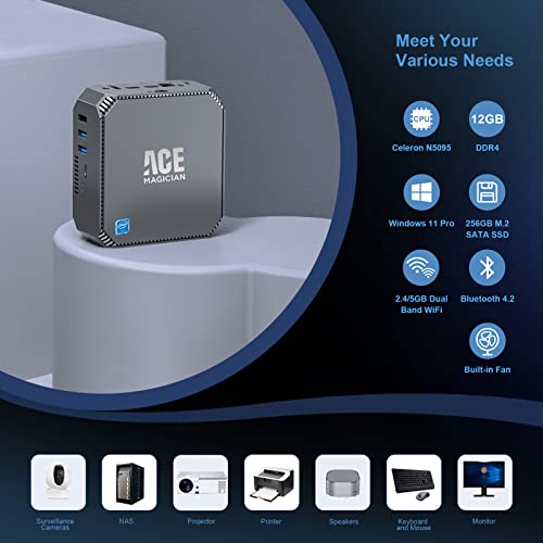 ACEMAGICIAN-Mini-PC-Intel-N5095up-to-29GHz-Mini-Desktop-Computer-12GB-DDR4-RAM-256GB-SSD-Support-4K60-Display-245G-WiFi-for-Daily-UseOffice