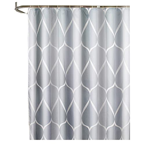 Lifup Rideau de Douche en Polyester, Anti Moisissure et Imperméable Rideaux de Douche pour Baignoire Salle de Bain Gris 1 80 x 200cm Cover