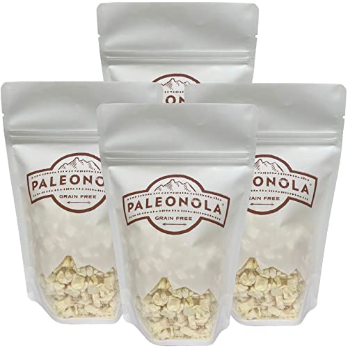 Paleonola - Grain Free Organic Freeze Dried Pineapple - Non Gmo - Peanut Free - Vegan - 4 Pack #TOP4