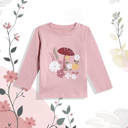 Image of Mothercare Baby Girls T-Shirt Arctic Berry Print Full Sleeve
