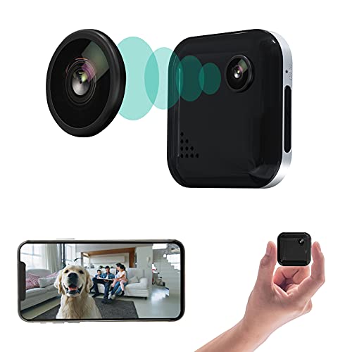 Spy Camera Mini Hidden Camera 1080P Wireless Spy Cam Portable WiFi Nanny Cam with Night Vision, Motion Detection, Security Surveillance Cameras Audio & Video Recording for Live Remote View
